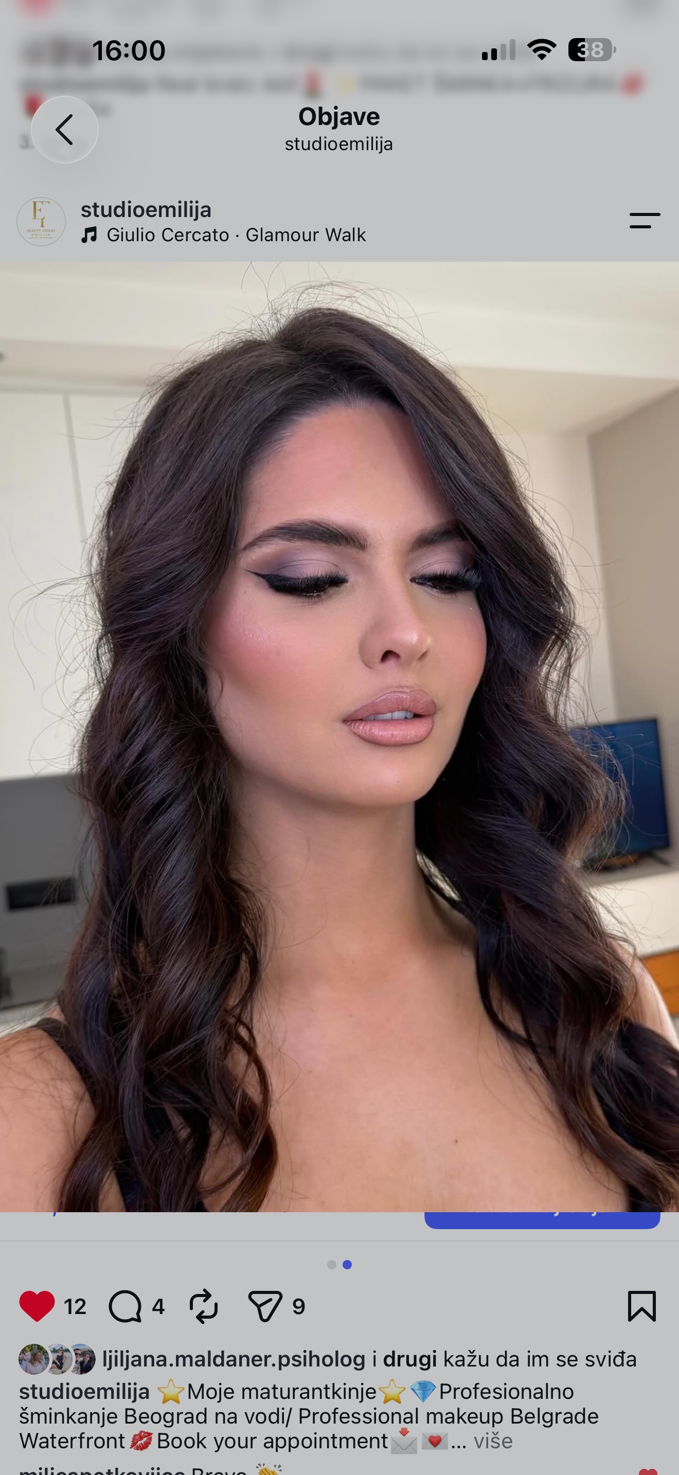 Profesionalno šminkanje💄 — Bridal • Glam • Soft Glam •Full Glam •All Tehnique 💄 example